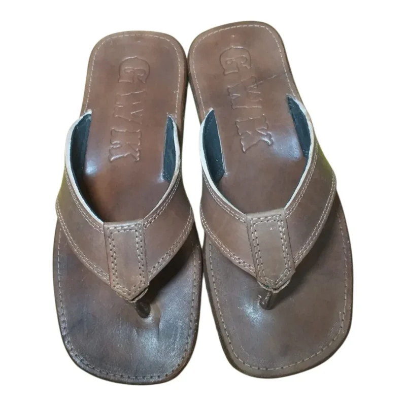 Chinelo Masculino Cabedal em Couro